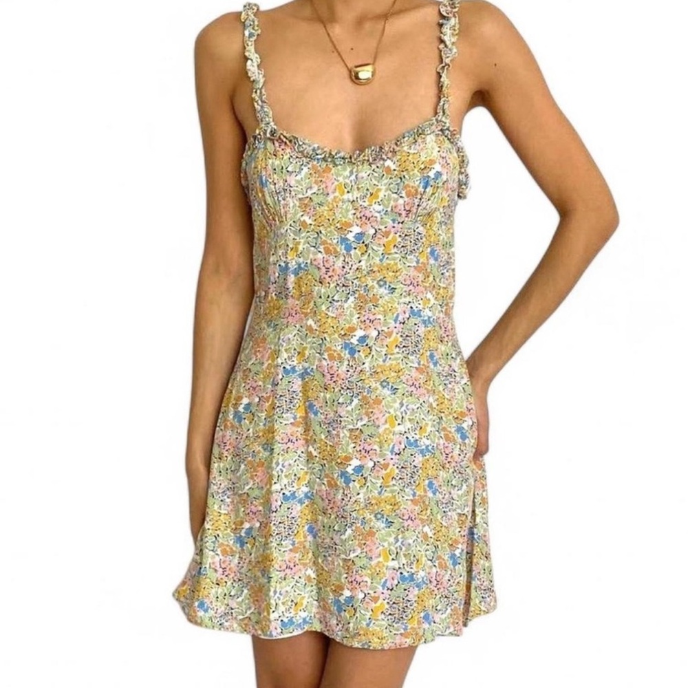 Zara Multicolor Floral Mini Dress